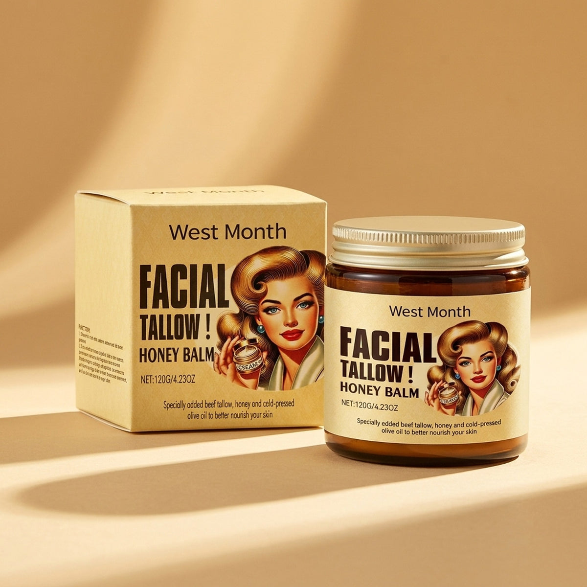Beef Tallow Face Cream 120g