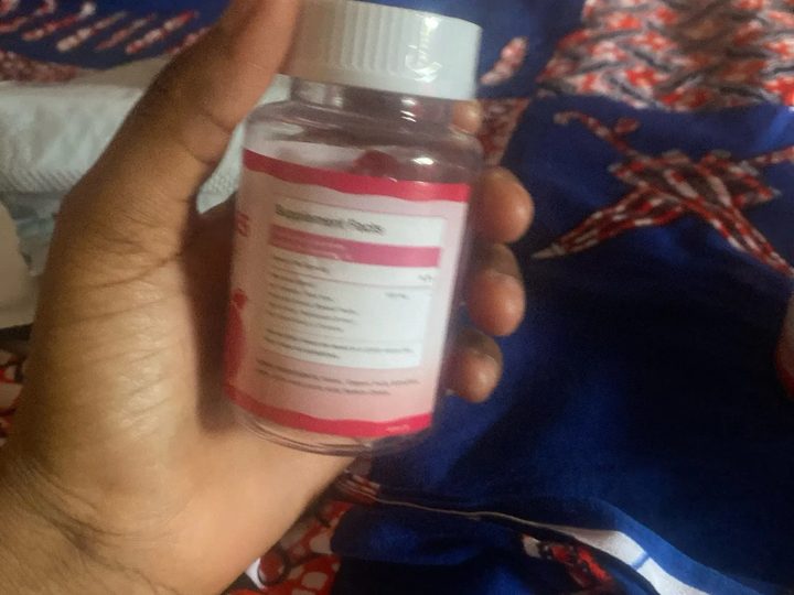 Buyer photo holding BBL Sugar-Free Gummies